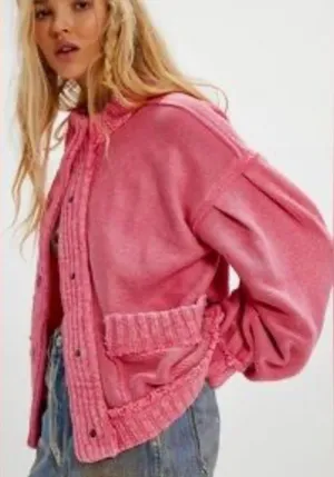 Free People Cute in This Cardi Sweater- size Large thumbnail 1