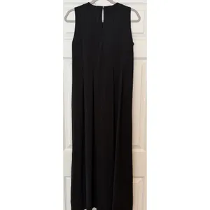 J. McLaughlin Maxi‎ Dress S Black Catalina Cloth Sleeveless Pockets Minimalist thumbnail 2