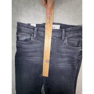 Frank & Eileen Jeans Women 29 Derry High Rise Made in USA Gray Wash Raw Hem EUC thumbnail 13