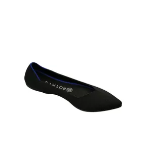 Rothys The Point‎ Black Solid Pointed Toe Sustainable Knit Flats Womens 8.5 thumbnail 4