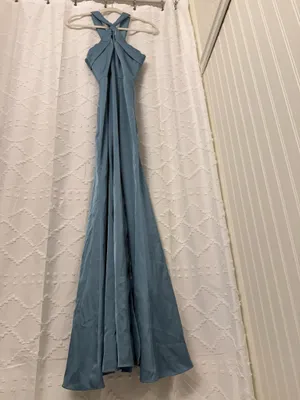 Azazie Bridesmaid Dress Blue thumbnail 3