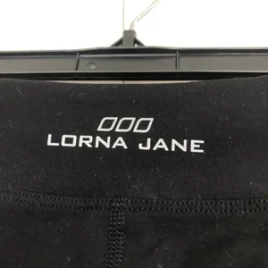 Lorna Jane womens athletic mid rise leggings black S thumbnail 3