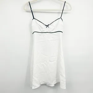 NWT Zara Womens Romantic Coquette Open Back Satin Slip Mini‎ Dress Size M thumbnail 3