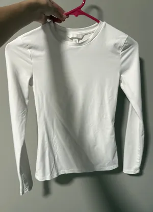 White H&M Top athletic thumbnail 1