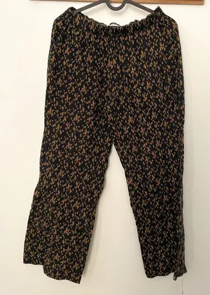 Urban outfitters, pull-on pants ankle length, women’s size xs, black brown‎ thumbnail 1