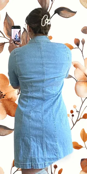 Madewell Denim Boxy Shirtdress thumbnail 7