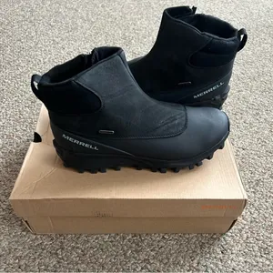 Merrell Women's Thermo‎ Kiruna Mid Zip Waterproof Black Snow Boot Size 11 NIB thumbnail 2