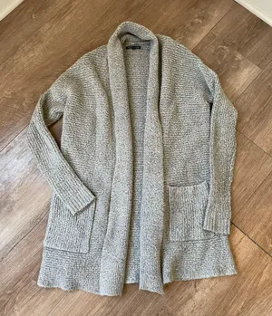 American Eagle Outfitters open front knit cardigan grey cozy long Women’s sz XS thumbnail 1