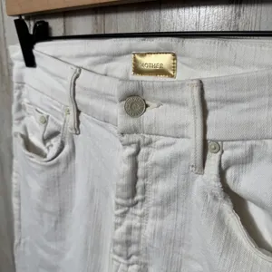 Mother High Waisted Looker Ankle Fray Whipping The Cream Skinny Jeans Womens 28‎ thumbnail 5