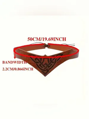 Vintage Style Medieval Celtic Viking Faux Leather Headband Cosplay Accessory thumbnail 11