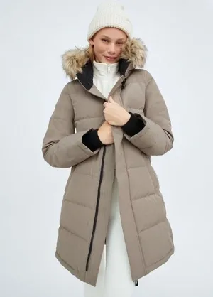 Aritzia Tna The Powder Parka Jacket Modern Taupe Goose Down like new Small thumbnail 4