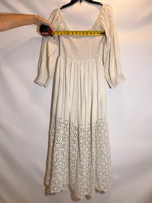 Free People Perfect Storm Black Embroidered Sheer Lace Midi Dress Size M thumbnail 7