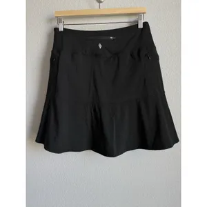 SANTINY Black Ruffled Golf Skort 19"Athletic Tennis Skirt Coquette Gorpcore L thumbnail 7