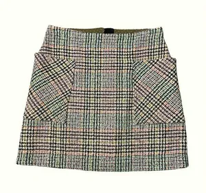 Anthropologie Plaid Knit Skirt thumbnail 1