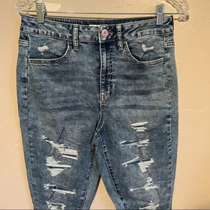 SO Ultimate High Rise Distressed Acid Washed‎ Jeggings thumbnail 3