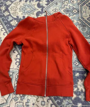 Burnt Orange Lululemon Scuba Full Zip Hoodie 6 thumbnail 1