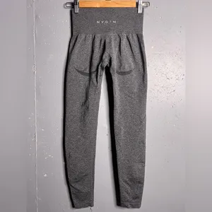 NVGTN Grey Contour Seamless Leggings in Charcoal. Size XS thumbnail 4