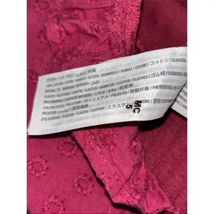 Hollister Plum Swiss Dot Bustier Peplum Crop Top Y2K Coquette XS thumbnail 5