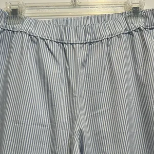 Hollister poplin wide leg sleep blue and white pj pants size small. NWOT! thumbnail 8