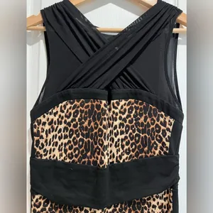 Bebe size medium sexy leopard print dress. thumbnail 2
