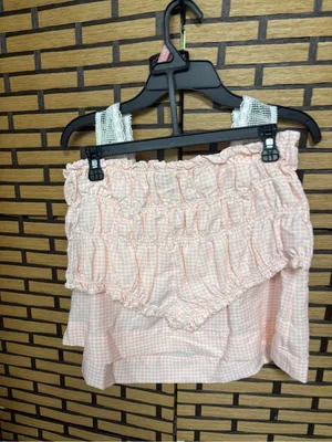 Lee pink and white pajama set size medium thumbnail 3
