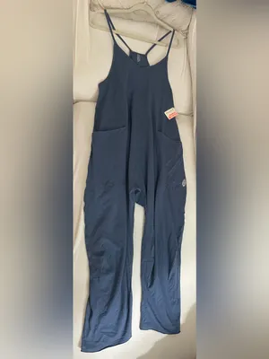 Free People NWT Hot Shot Onesie Jumpsuit Misty Blue Size S thumbnail 3