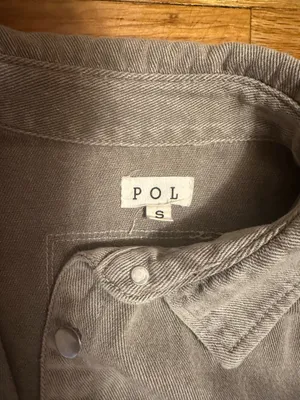 Grey and White Denim Jacket/Shirt thumbnail 2