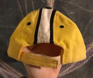 VINTAGE PAWTUCKET BRUINS YELLOW AND BLACK BASEBALL CAP HAT 🧢 thumbnail 3