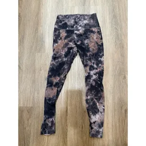 Lululemon Align HR Crop 25" Diamond Dye Graphite Grey Pink‎ Pastel Size 6 thumbnail 2