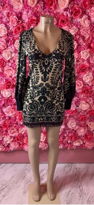 Bold Free People Ornate Knit Long Sleeve Dress(XS) thumbnail 1