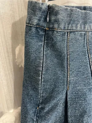 Full Tilt Blue Denim Pleated Skater Skirt thumbnail 4