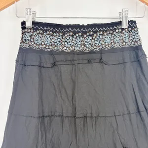 Willi Smith Tiered Sequin Midi Skirt Sz 4 Boho Y2K Festival Indie Sleaze Artsy thumbnail 6
