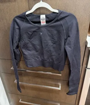 Gymshark Flex Sports long sleeve crop top black women's XL thumbnail 1