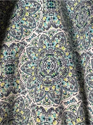 Faded Glory Medallion Blue Mandala Print Swing Tank Top Size XL thumbnail 7