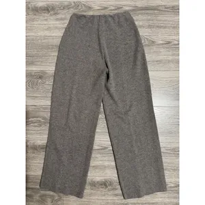 Zara Minimalist Hight Waist Pants‎ Size S Grey Wide Leg Knit Pants Seam Detail thumbnail 5