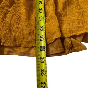 Zara Mustard Lined V-neck Sleeveless Top Women's Blouse Size Small | 8-22 thumbnail 5