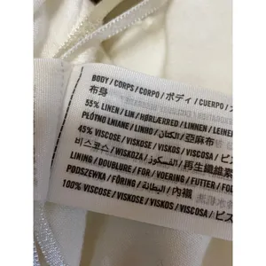 NEW Abercrombie & Fitch White Linen One Shoulder Sleeveless Tank Crop Top Size M thumbnail 4