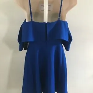 ✨ Royal Blue Off-the-Shoulder Skater Dress✨ thumbnail 6