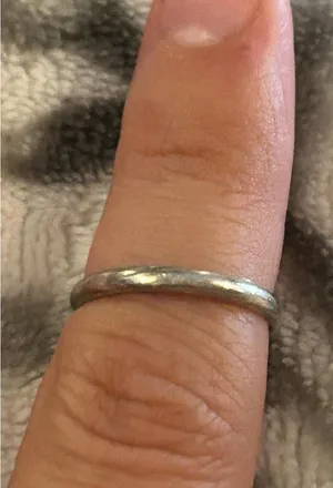 ring band sterling silver 925 beautiful unique size 5 1/4 thumbnail 1