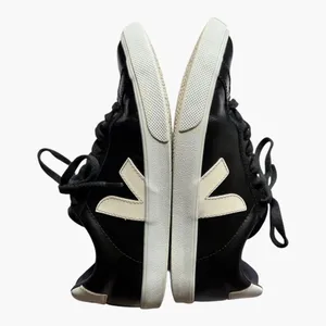 Veja Esplar Leather Sneakers Black White Low Top Lace Up Women’s US 7 EU 38 thumbnail 7