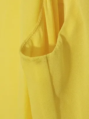 Gianni Bini Yellow Chiffon Maxi Sundress Size 10 Flaw thumbnail 7