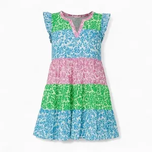 ROLLER‎ RABBIT Aitona Pippa Dress Tiered Tropical Floral Jungle Print Small thumbnail 11