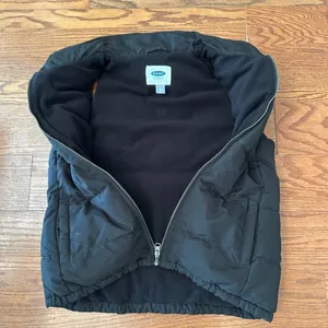 Old Navy Fleece Lined Waist Length High Neck Vest Size Small Gorpcore Full Zip thumbnail 4