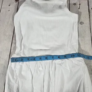 J. Crew Vintage‎ rib high-neck cutaway tank dress with poplin skirt XXS NWT thumbnail 9