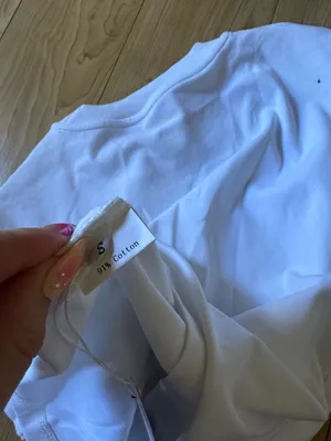 White Ferrari Short Sleeve Tee with Yellow Crest thumbnail 4