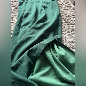 Hello Molly taking it back forest green one shoulder midi‎ dress thumbnail 8