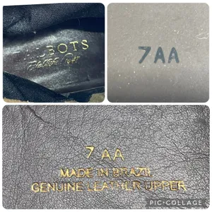 Talbots Womens 7AA Riding Boots Tall Brown Pebbled‎ Leather Gold Buckle Full Zip thumbnail 8