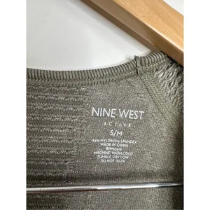 Nine West Active Wear‎ Womens Short Sleeve Top Green Breathable Size S/M NWT thumbnail 7