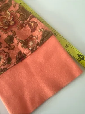 Sundance floral orange 3/4 sleeve waffle knit Henley top‎ small cotton twilight thumbnail 10