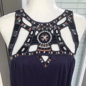 Free People purple vision quest embellished top thumbnail 4